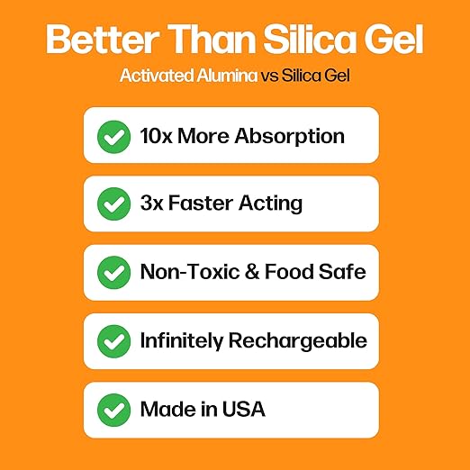 Slice Engineering (16lb) Activated Alumina Desiccant | 10X More Powerful Than Silica Gel | Infinitely Rechargeable | Prevent Wet Filament | Reusable Desiccant | Made in The USA