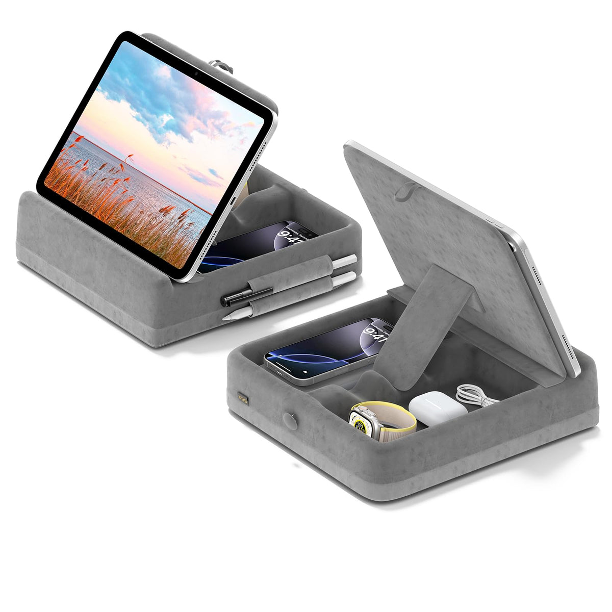 KDD Tablet Pillow Stand with Storage, Foldable iPad | All Products - Image 1