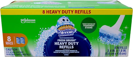 Scrubbing Bubbles Fresh Brush Heavy Duty Refill 8 Count