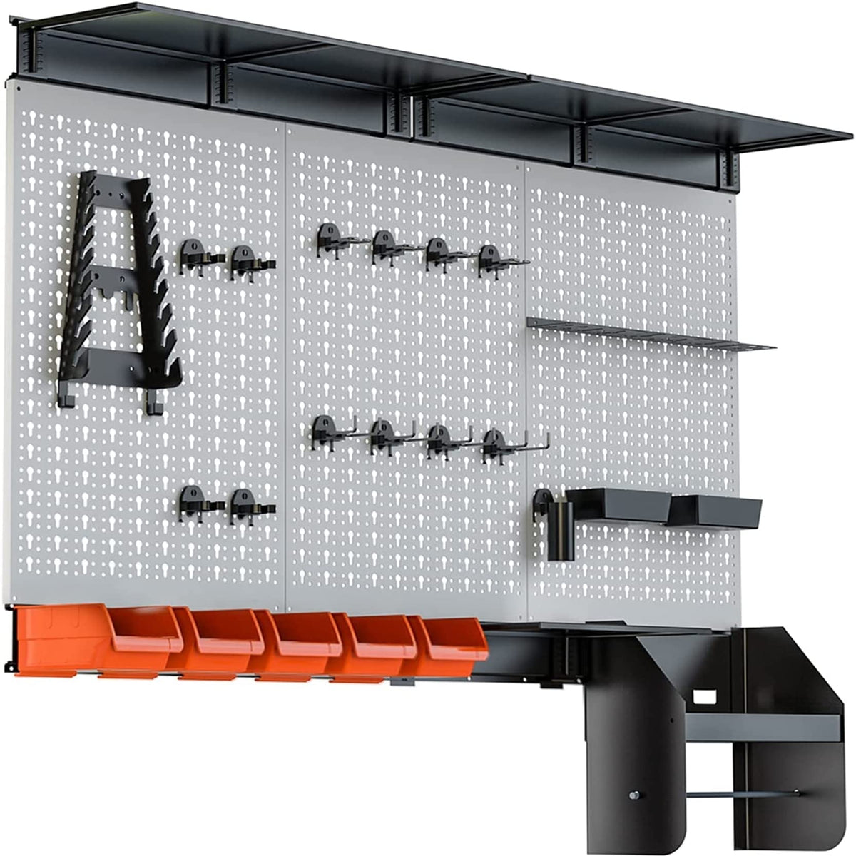 TORACK Pegboard Wall Organizer Kit 48x24 in, Garage Metal - Image 1