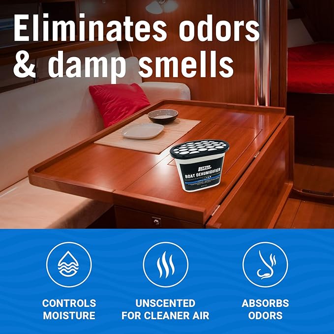 Charcoal Moisture Absorber & Odor Remover - Boat Dehumidifier 1 Pack