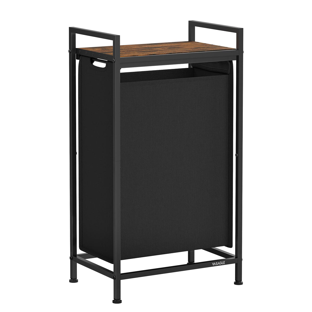 VASAGLE Laundry Sorter 1 Section, Rolling Cart with Shelf 12.4 - Image 1