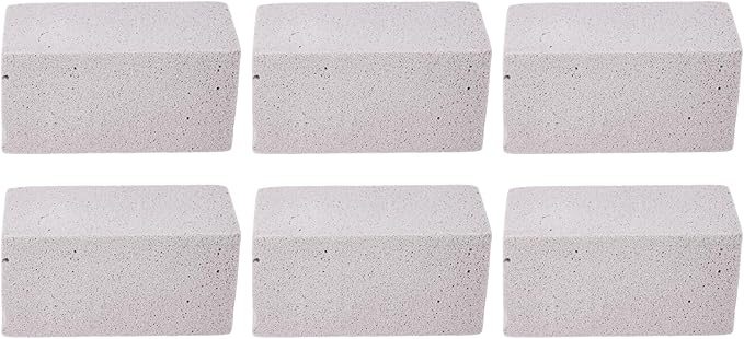 Jeffergarden 6PCS Pool Pumice Stone for, PVC Material Toilet Bowl Cleaner Stick, Heavy Duty Scouring Brush for Kitchen Sink Bathtub Shower Tile Swimming Pool Limescale Removal (58mm)