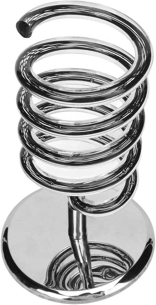 DAUERHAFT Spiral Hair Dryer Holder hair dryer holder Acrylic Spiral Blower Stand Protect Counter Top Heat Space Saving for Bathroom Hair Dryer Stands hair dryer holder Hair Dryer Stands