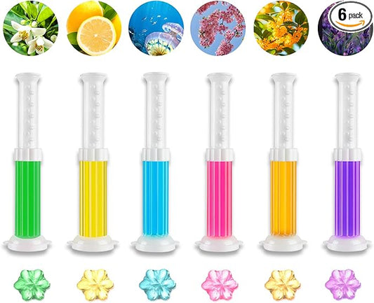 Toilet Bowl Cleaner Gel Stamp Kit, 78 Count, 6 Scents, Air Freshener (6)