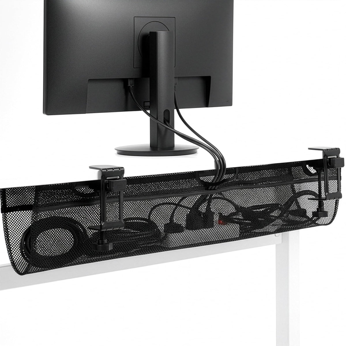 VIVO Clamp-on 36 in Mesh Net Cable Management Holder, Under Desk - Image 1