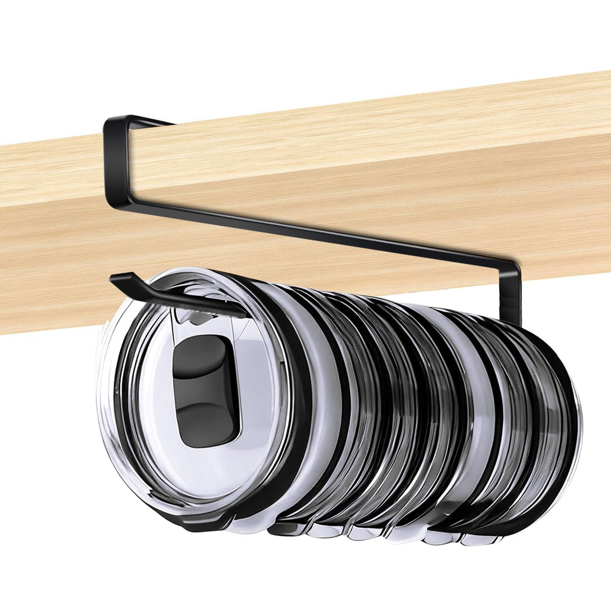 Tumbler Lid Organizer for Cabinet - Under Shelf & Be | All Products - Image 1
