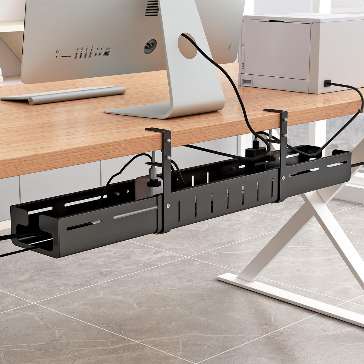 Under Desk Cable Management Tray, Expandable Length | All Products - Image 1