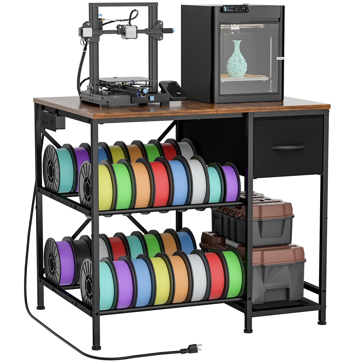 3D Printer Table with Filaments Storage, 3D Printer Stand - Image 1