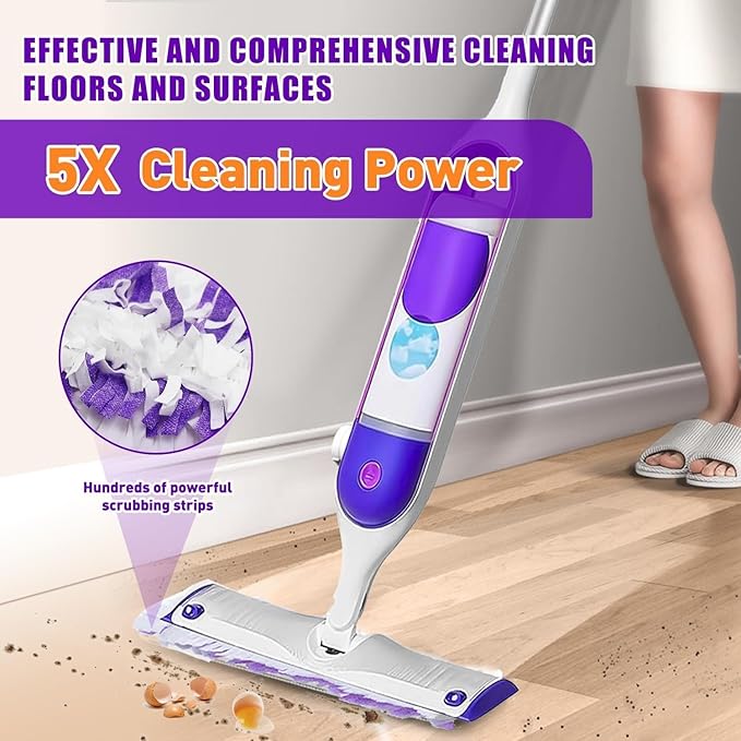 60 Pack Disposable Power Mop Pad Refills , Compatible with Swiffer Power Mop Refills, Thickened Multi-Surface Replacements for Swiffer Wet Pads Refill on All Finished Floors.