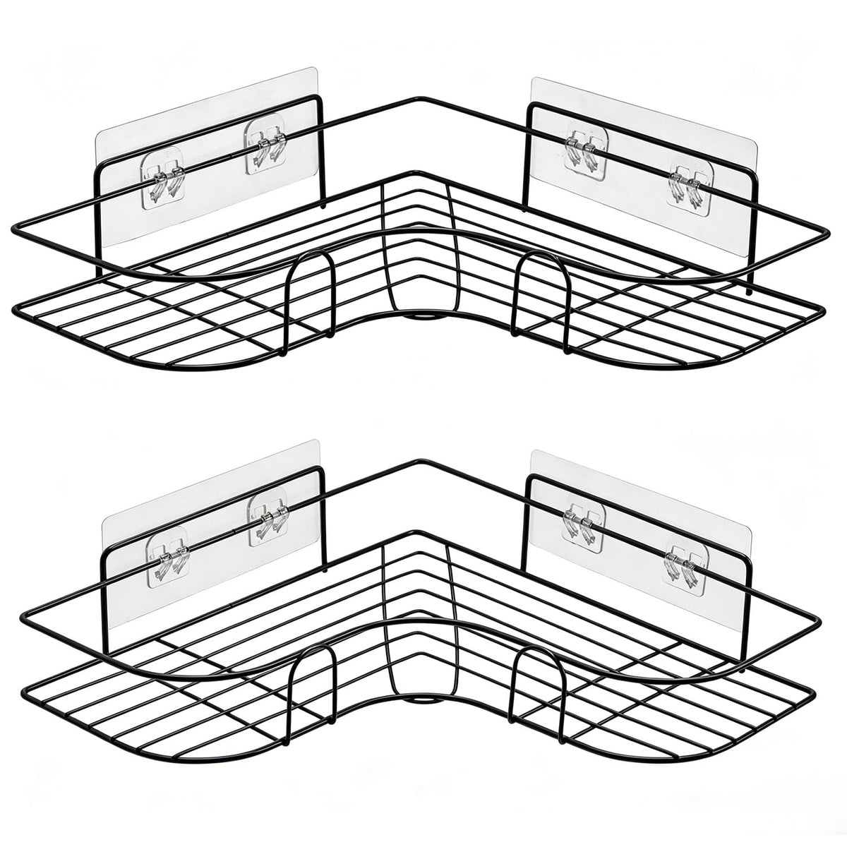 Corner Shower Caddy, 2 Pack Adhesive Shower Corner Organizer - Image 1