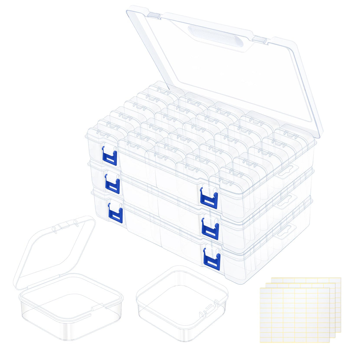 138 PCS Bead Organizer Box, Plastic Bead Storage Containers - Image 1