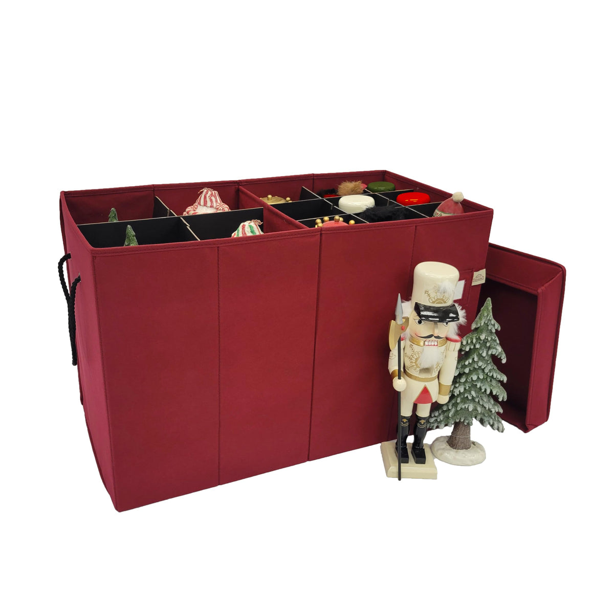 Tall Nutcracker and Figurine Storage Box, 17"H x 26"L x 13.5"D - Image 1