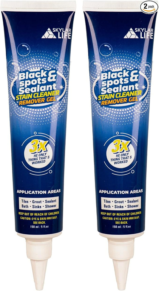 SKYLAR LIFE Home Grout Stain and Sealant Stain Whitener for Tiles Grout Sealant Bath Sinks Showers (2-Pack)