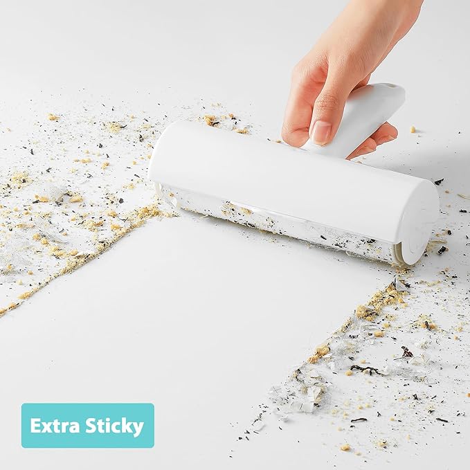 Lint Roller Refills 6.3 inch Great Value 10 Pack Extra Sticky Lint Remover Refills for Pet Hair Clothes Floor 6.3 inch Wide Lint Roller Replacement Refills