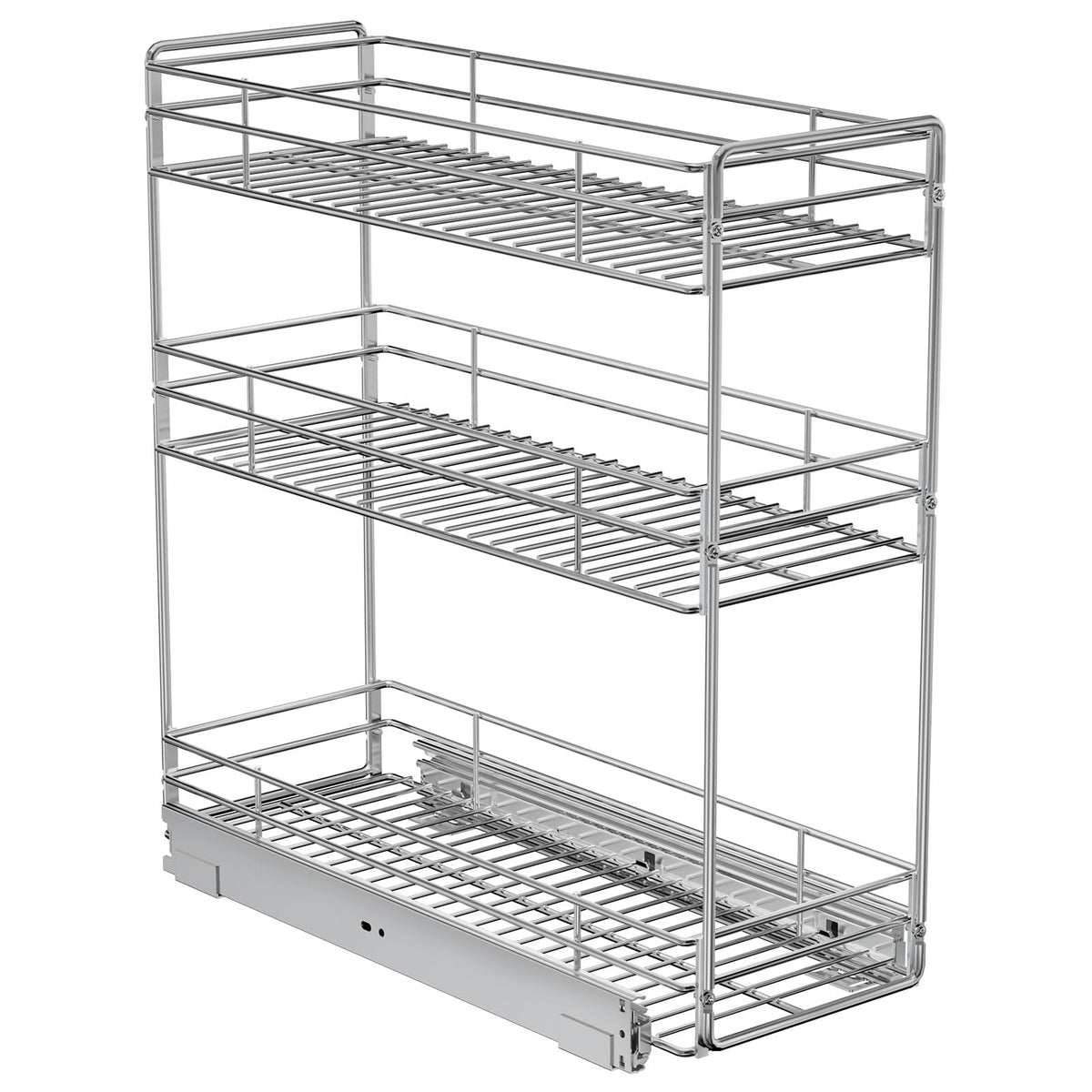 ROOMTEC 3-Tier Pull Out Cabinet Organizer for Narrow Cabinet - Image 1