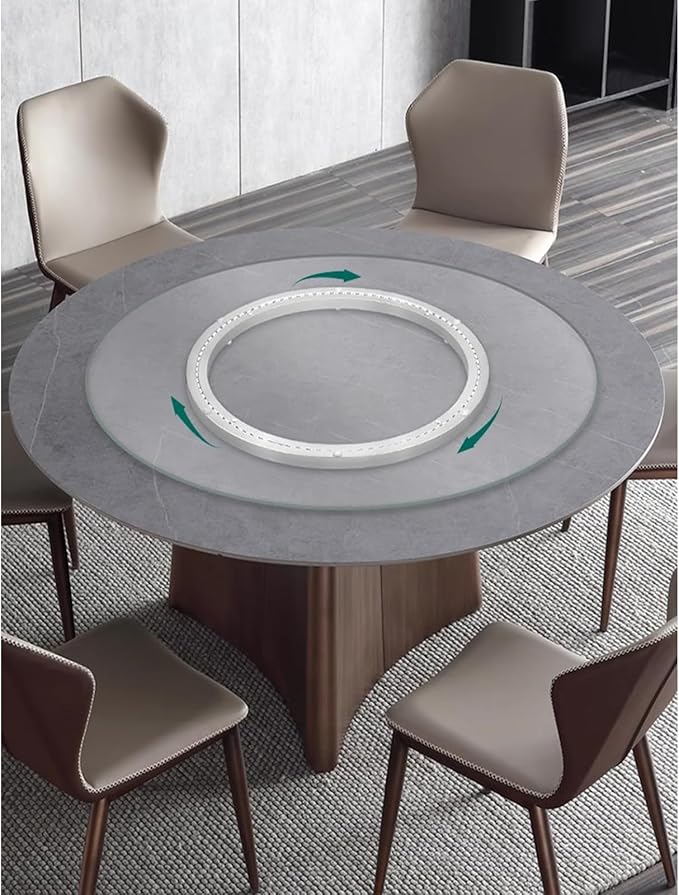 Non-Slip Lazy Susan Bearing Rotating Turntable Bearings Swivel Plate Hardware Aluminum Metal for Dining-Table and Workbench (12 Inchs) …