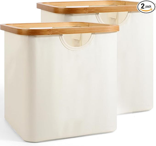 Cube Storage Bin 12 Inch -2 Pack,Collapsible Cube Storage Organizer with Handles,Fabric Storage Bins for Cubes Storages,Square Baskets for Organizing,Storage Bins for Shelve