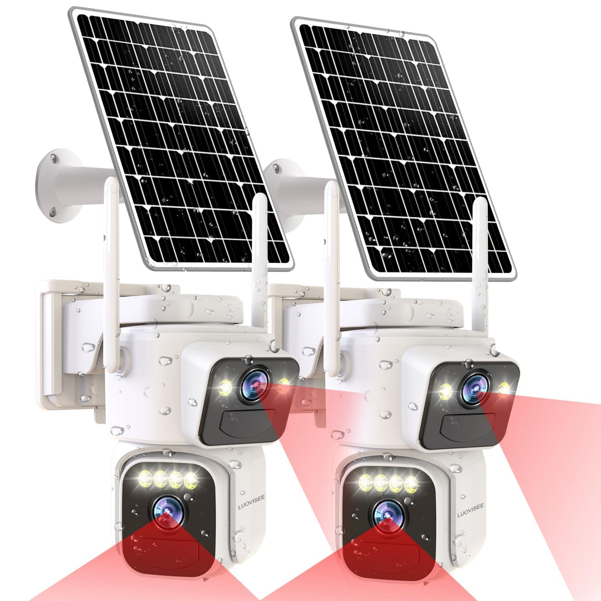 Luovisee Cameras for Home Security with Dual Lens,2.4G/5G WiFi - Image 1