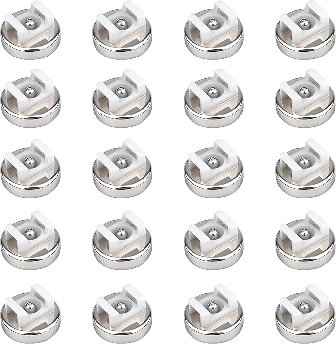Magnetic Cable Zip Tie Mounts 18 lbs Cable Holders 18 lbs Pull Force Wire Management (25mm 20 Pcs)