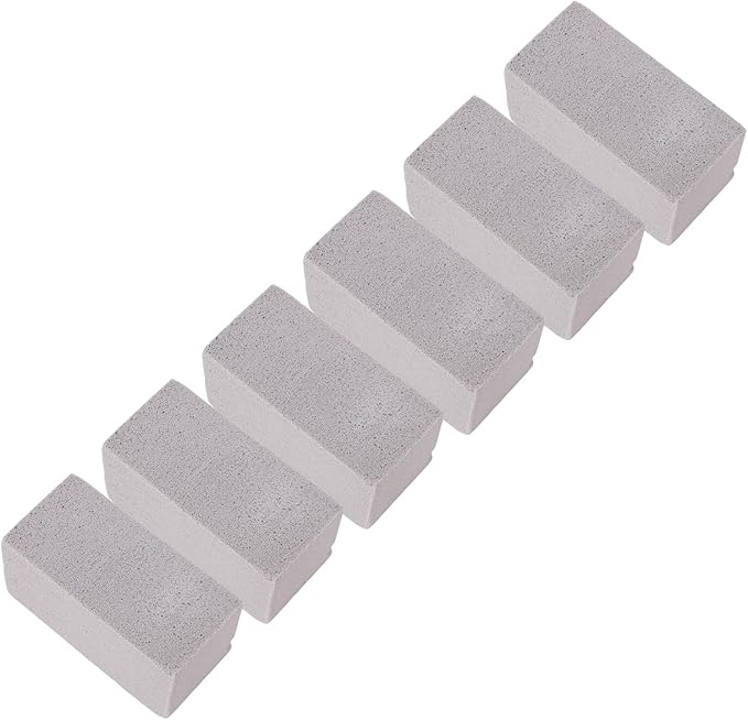 Jeffergarden 6PCS Pool Pumice Stone for, PVC Material Toilet Bowl Cleaner Stick, Heavy Duty Scouring Brush for Kitchen Sink Bathtub Shower Tile Swimming Pool Limescale Removal (58mm)