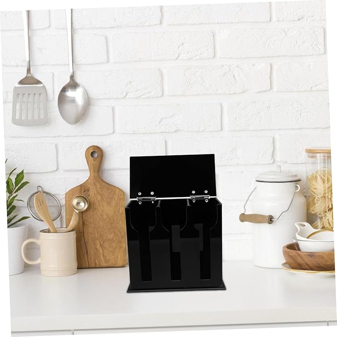 STOBAZA Spoon Holder with Compartments Practical Acrylic Utensil Storage Organizer for Kitchen and Restaurants Easy to Clean Cutlery Dispenser for Shops and Break Rooms