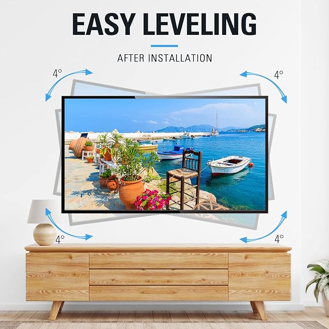 Mounting Dream TV Wall Mount for 42-75 Inch TVs, Full Motion Articulating Bracket with Swivel and Tilt, Max VESA 600x400mm, Up to 100lbs, Fits 16" Wood Studs MD2619
