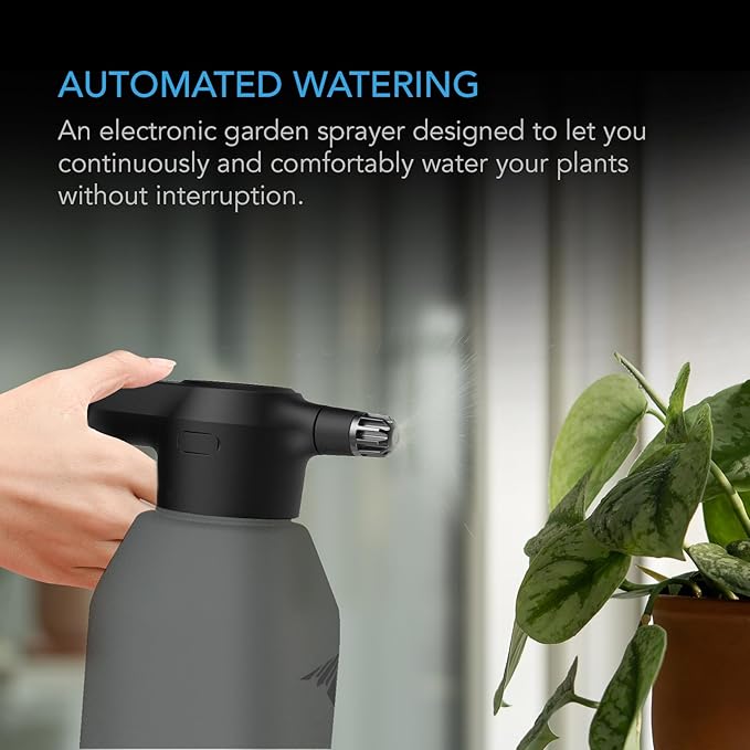 AC Infinity Automatic Sprayer & Heavy-Duty Large Humidity Dome Germination Kit Bundle — 2L USB Rechargeable Electric Spray Bottle with Adjustable Nozzle + 6x12 Waterproof Seedling Mat & Vented Panels