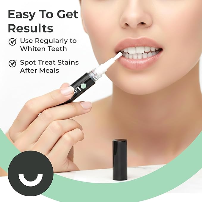 Lewie Teeth Whitening Pen – Enamel Safe Whitening Gel Wand, Portable Spot Treatment for Coffee Stains, Travel Friendly