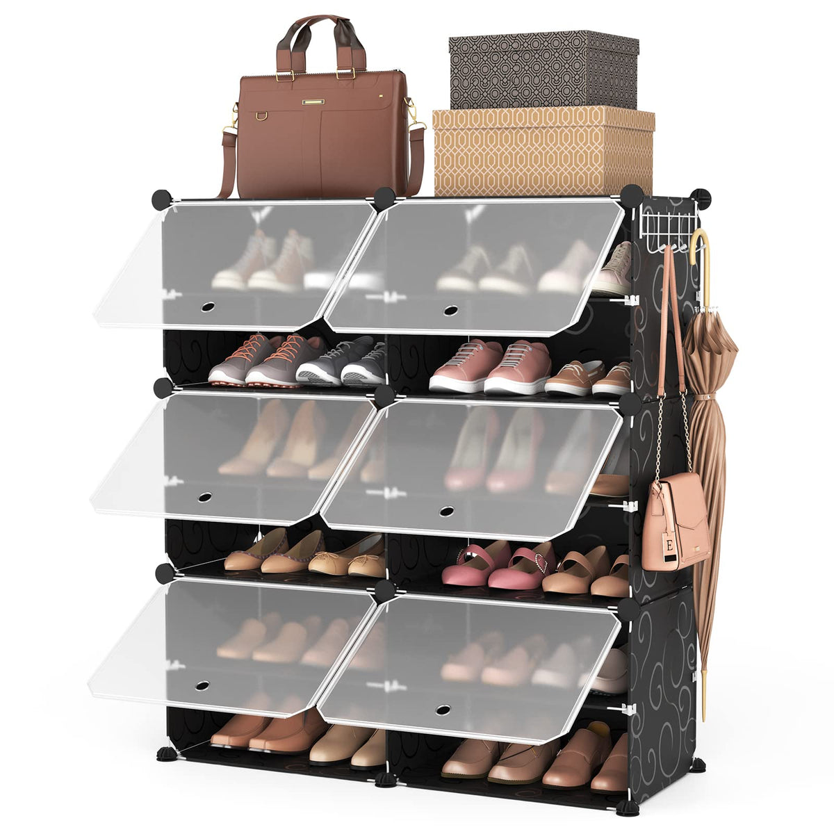ROJASOP Portable Shoe Rack Organizer 6-Tier Shoe Cabinet 24-Pair - Image 1
