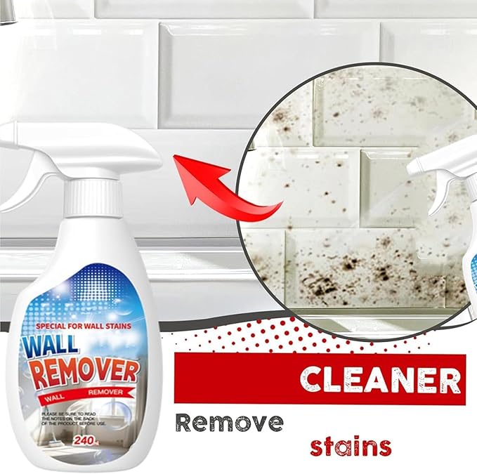 Highly Effective Removal Spray,2026New Wall Cleaner Spray,Wall Remover Multi-Surface Cleaning Solution,Dirt, Dust And Stain Remover,For Wood,Tile,Fabric,Bathrooms,Kitchens (1 Set)