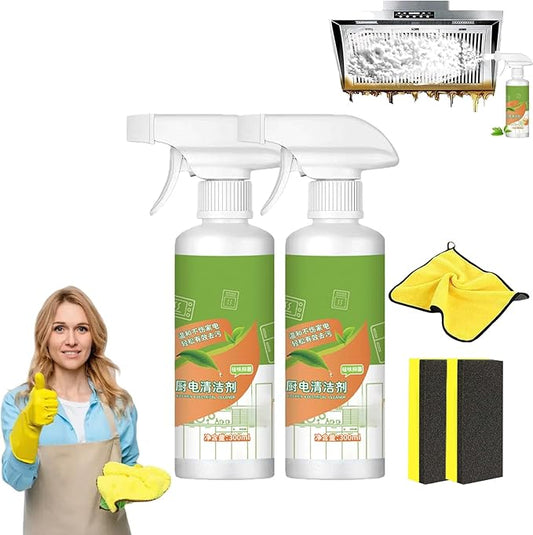 2026 New Electrolyzed Ion Kitchen Cleaner,Kitchen Appliance Cleaner,Oven Cleaner Heavy Duty For Kitchen Appliances, Household, Oven, Stove, Range Hood (2pcs)
