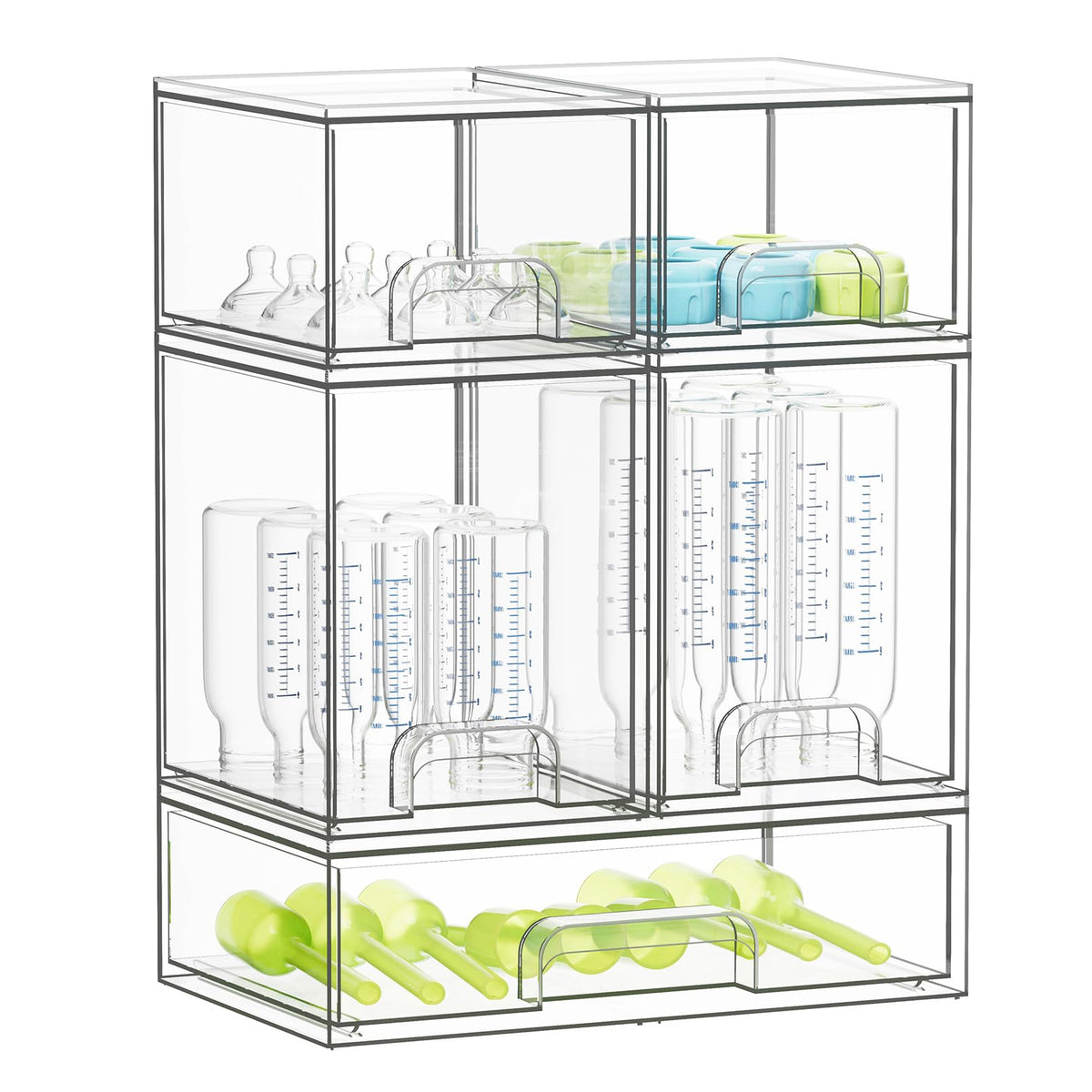SpaceAid Bottle Storage Organizer Baby - Acrylic Bottles Station - Image 1