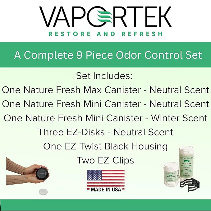 Vaportek Fresh & EZ Combo Pack, Home, Small Business and Industrial Odor Control