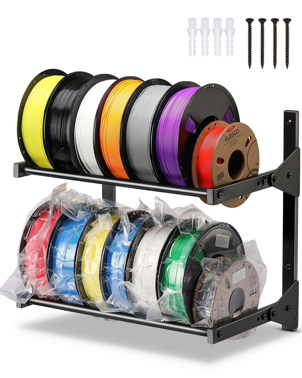 AHOWPD Wall Mount Filament Storage Rack- Wall Mount 3D - Image 1