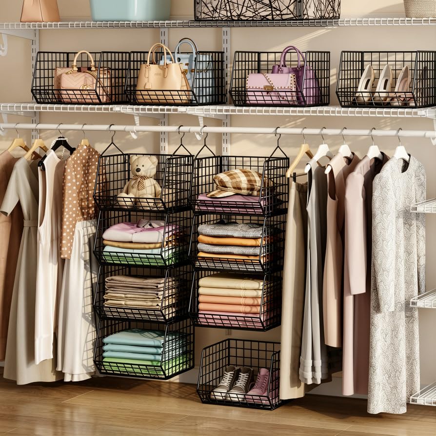 X-cosrack 4 Tier Hanging Closet Organizer Foldable H | All Products - Image 3
