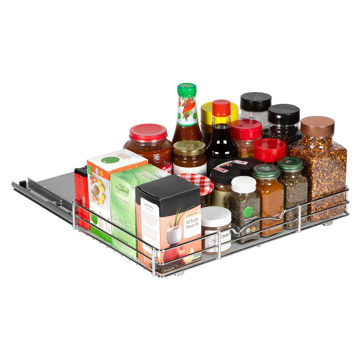 Pull Out Spice Rack for Cabinet, Spice Organizer 16 ⅜"W x - Image 1