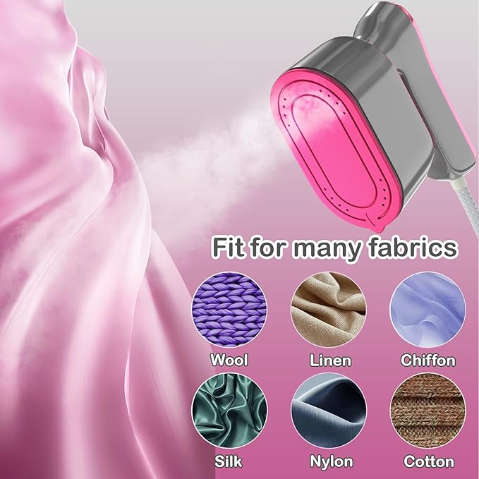 Travel Steamer Iron for Clothes - Portable Ironing Machine Small Size Portable Steamer Travel College Dorm Home Essentials (LightGrey)