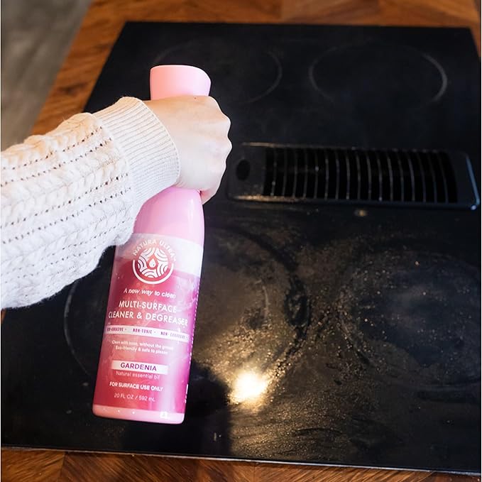 Multi-Surface Cleaner & Degreaser - Home and Kitchen degreasing, Spray for Glass, Countertops, Appliances, and Floors - Eco-Friendly Effective Cleaner & Degreaser (Gardenia)