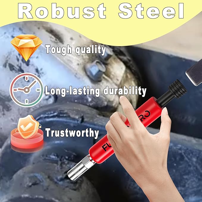 Grease Fitting Cleaning Tool,Zerk Fitting Cleaning Tool,Cleans and Rinse Off Old Dried Grease from with Penetrating Fluid &Hydraulic Pressure for Pins Shafts Bushings Joints