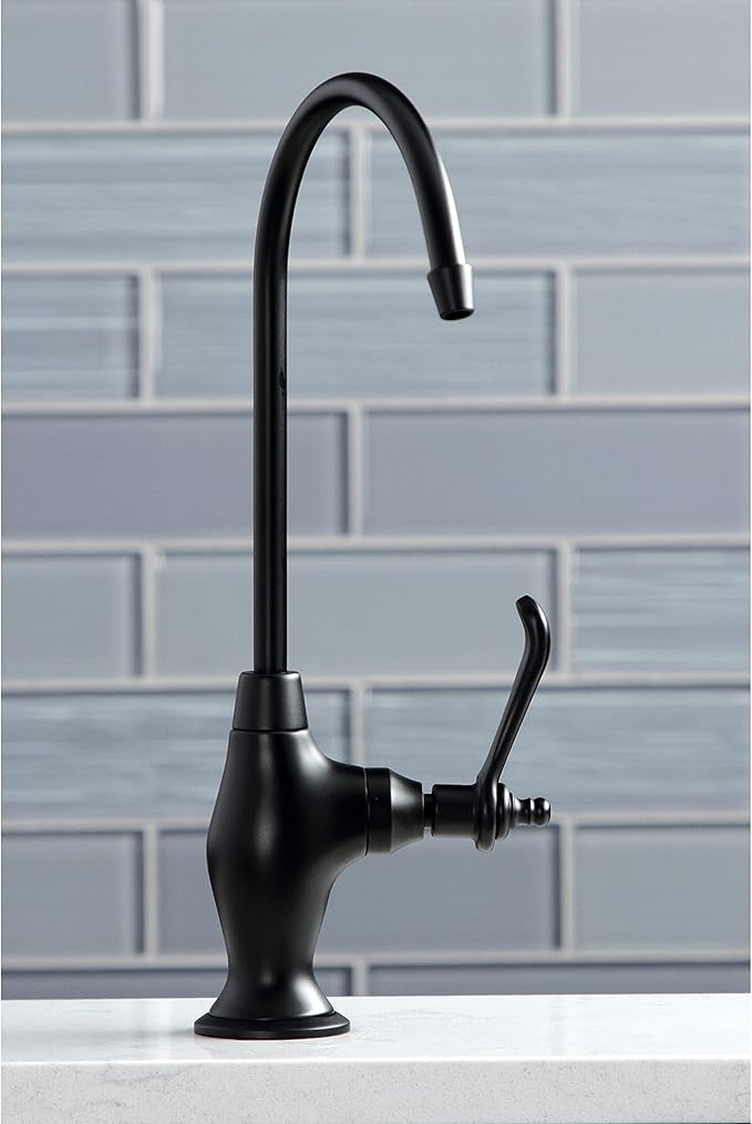 Kingston Brass KS3190TL Templeton Water Filtration Faucet, 10.81 x 4.63 x 1.75, Matte Black