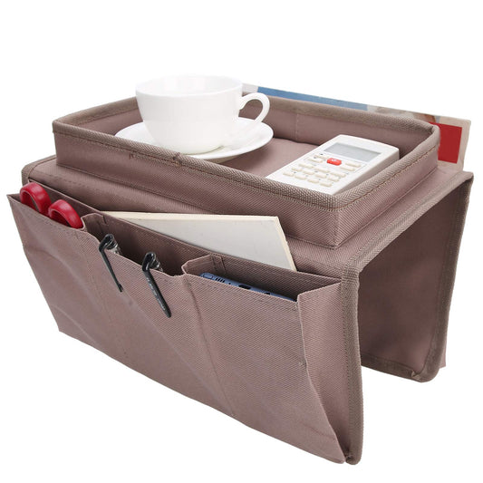 Sofa Armrest Organizer Caddy, 4 Pockets Couch Armchair - Image 1