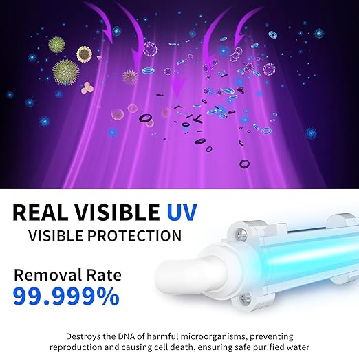 WINGSOL WINGSOL Reverse Osmosis Water Filter, 0 TDS UV Space-Saving Tankless RO System, 10-Layer Filtration Under Sink, NSF/ANSI 42&53&58 Certified, Easy-Change Filter, Plug-in Required