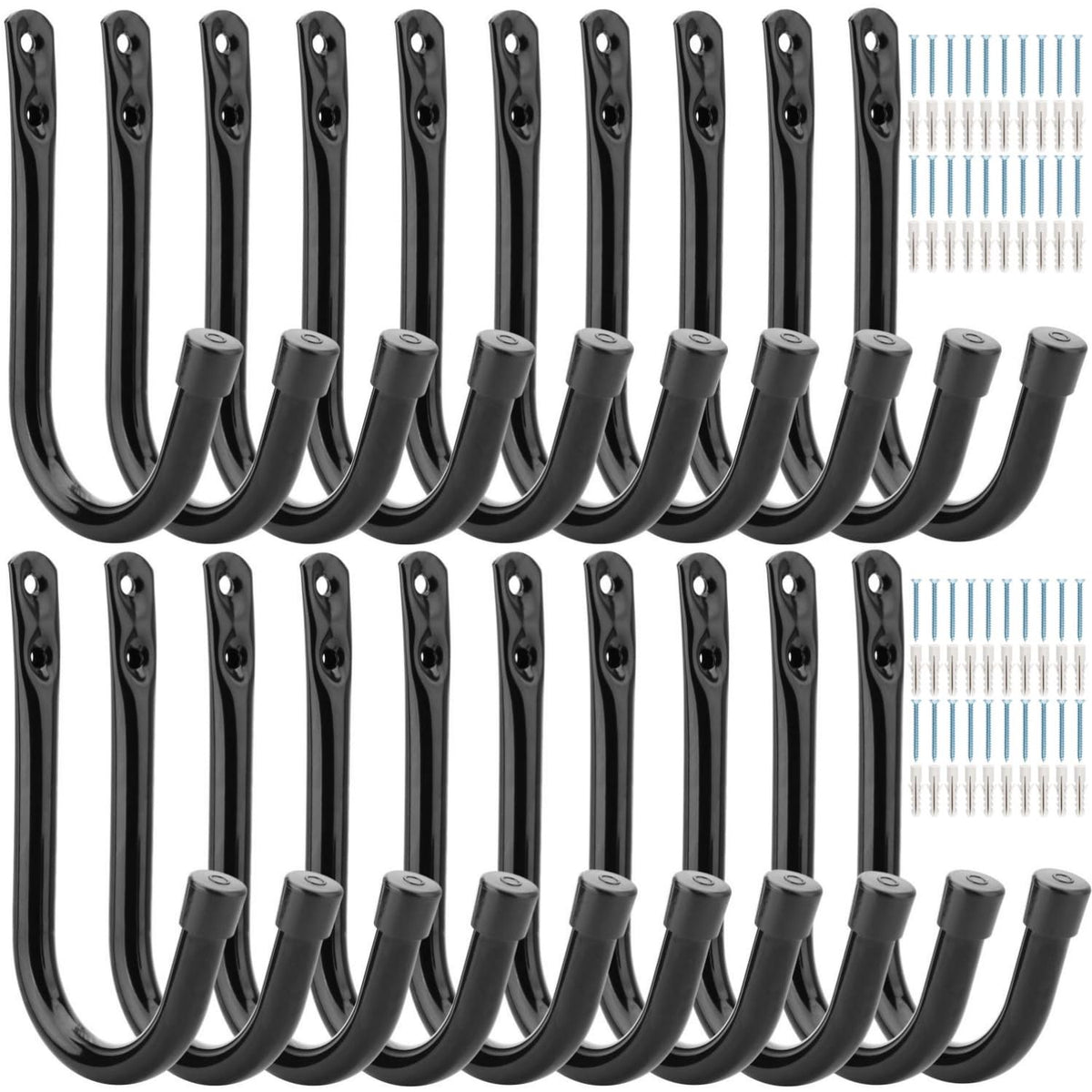 Garage Hook, 20Pcs Wall Mount Utility Hooks - Image 1