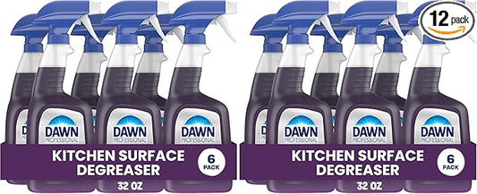 Dawn PRO Kitchen Surface Degreaser,Bulk Cleaning Spray for Oil and Grease Buildup in Commercial Kitchens,32 fl oz,(Pack of 12)