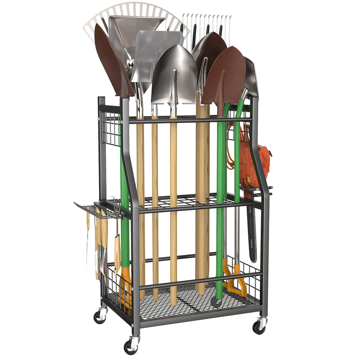 WALMANN Garden Tool Organizer with Wheels | Home Organization - Image 1