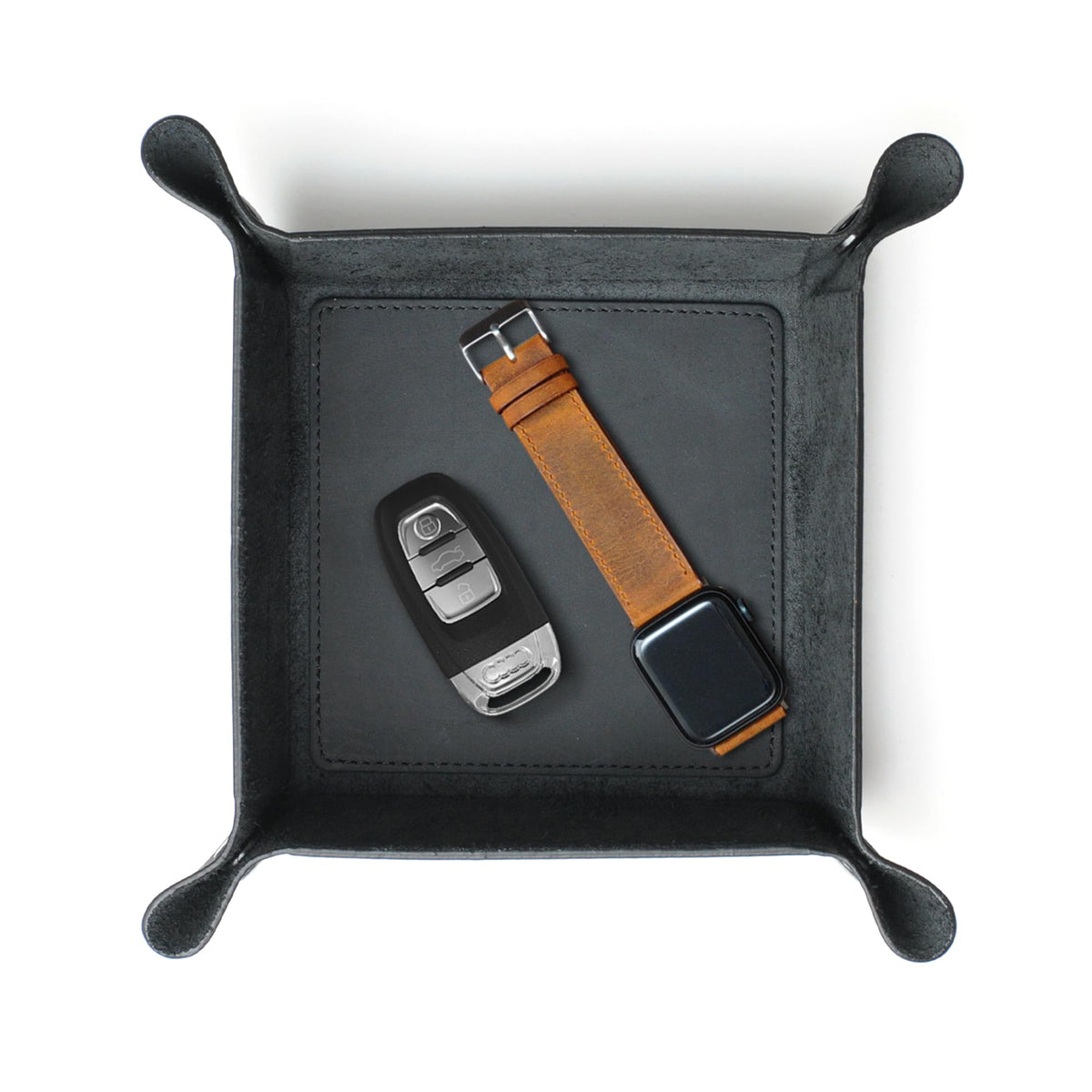 Handmade Leather Catch All Tray and Organizer for Ke | All Products - Image 1