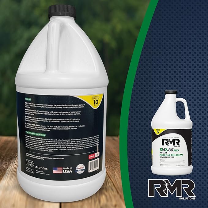 RMR-86 Pro Instant Mold & Mildew Stain Remover - Contractor Grade 2.5 Gallon 2-Pack
