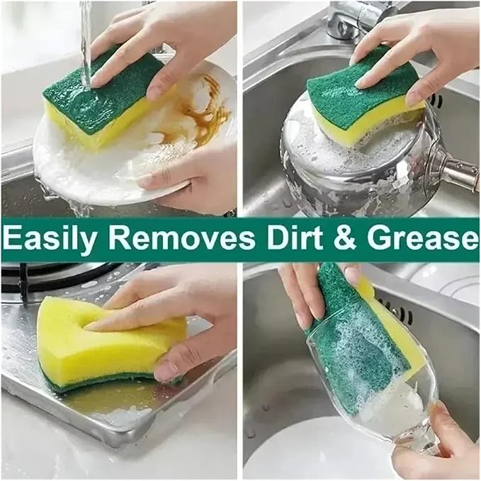 30Pcs Kitchen Dishwashing Soft Sponge Absorbent Clean Removing Kits Household