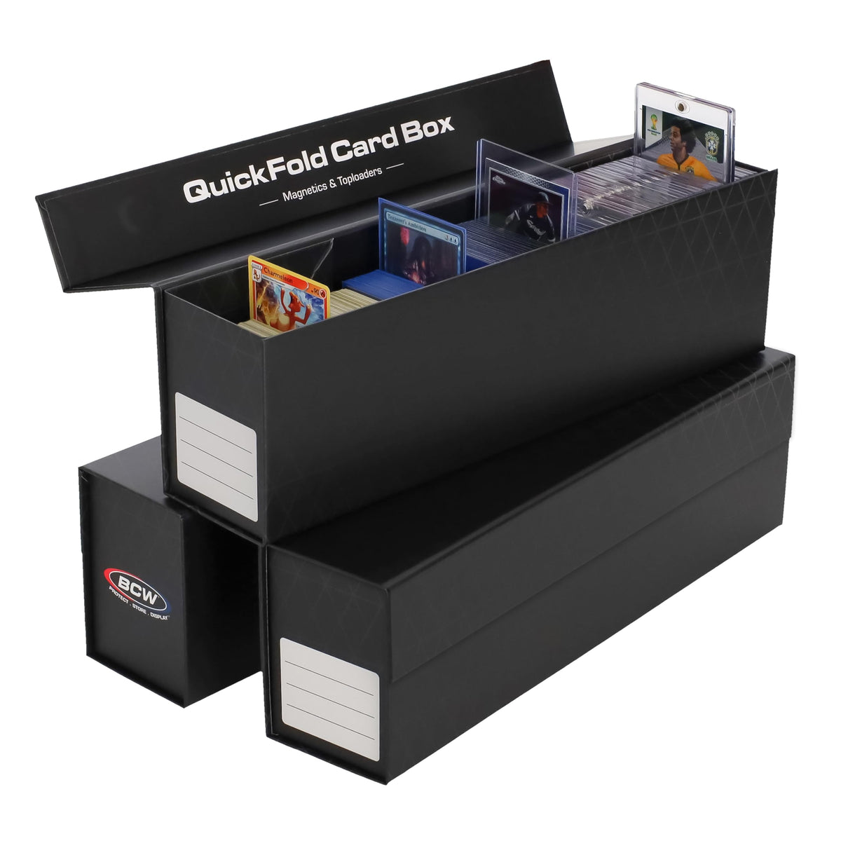 BCW QuickFold Card Boxes for Toploaders and Magnetics, Magnetic - Image 1